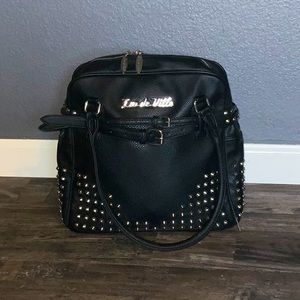 Lux De Ville Studded Leather Handbag